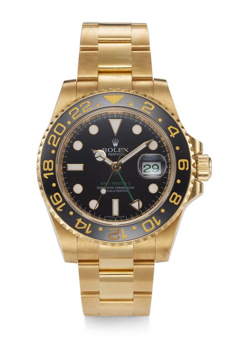 rolex yellow gold gmt price used